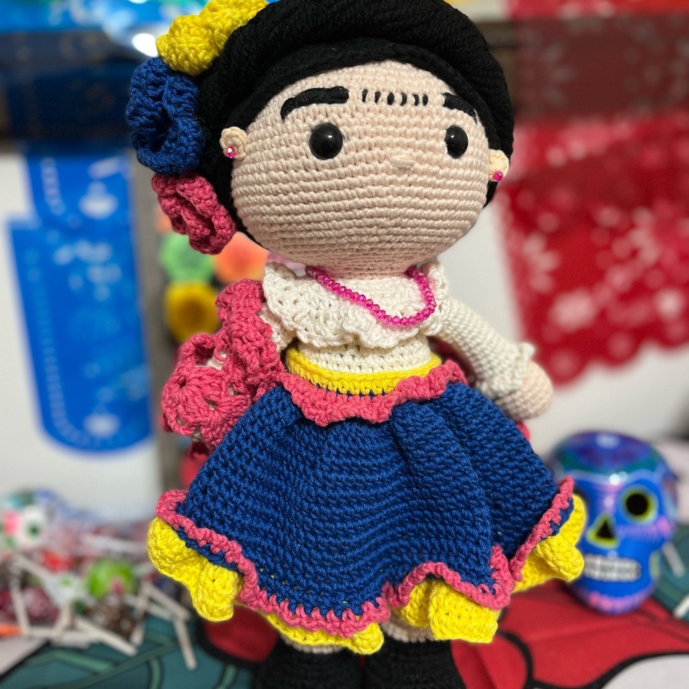 Crochet Frida Kahlo - Amigurumi